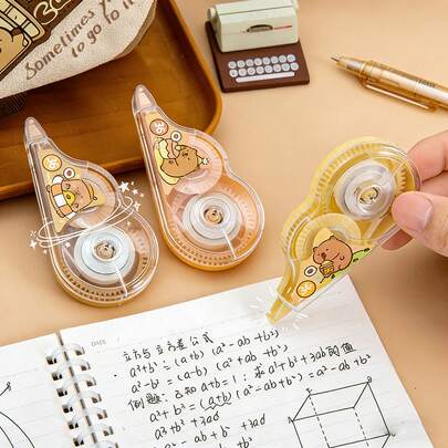 Cute Capybara Correction Tape, Designed With Adorable Cartoon Capybara Pattern, Exquisite Appearance, Large Capacity, Suitable For Student Daily Use And Holiday Gifts