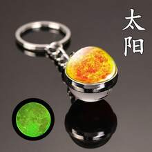 1 chiếc móc khóa phụ kiện mới hình hệ mặt trời, mặt dây chuyền hình thiên hà, tinh vân, thời gian, đá quý, móc khóa 9 hành tinh, mặt trăng và thiên hà, móc khóa Trái đất pha lê hai mặt. - Nhiều kiểu dáng - Xem 32