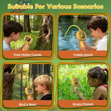 Borescope Camera With Light For Kids Science Educational Toy For 3 4 5 6 7 8 Years Old Boys.Girls Birthday Gift For Outdoor Adventures . Nature Discovery Yellow - Yellow - View 2