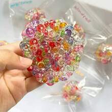 Beaded Popping Fidget Toy, Colorful Stress Relief Squeeze Toy, Good Tactile Sensation, Suitable For Teenagers And Adults, Great Gift For Family And Friends - Multicolor - View 1