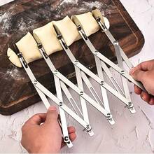 7/5/3-Wheel Stainless Steel Pizza Cutter, Multi-Circular Dough Knife, Rolling Cookie & Pastry Cutter, Time-Saving Slicing Tool For Baking Pastries, Pizza, Cake, Pasta, Waffles, Bread, Sandwiches - View 2