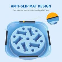 Slow Feeder Dog Bowls, Anti-Choking Puzzle Dog Food Bowls, Anti-Slip Interactive Feeding Slow Down Eating SOGG - 1pcs - 查看 3