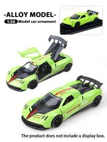 1:36 Alloy Car Model, 3-Opening Doors,Diecast Ornament,Perfect Gift For Birthday/Christmas/Festival/Halloween/New Year/Vacation - Multicolor - View 16