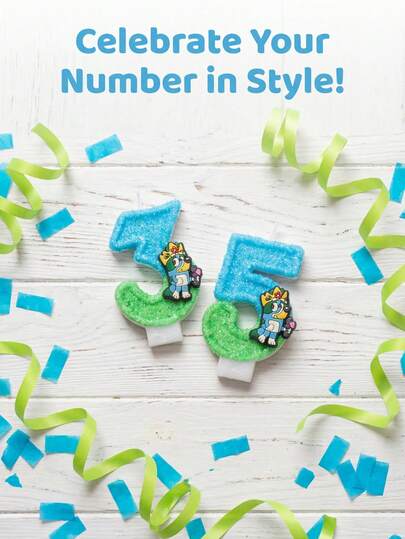 Nến số màu ombre xanh dương và xanh lá cây, quà tặng tiệc, đồ trang trí tiệc, nến số sinh nhật, kỷ niệm.