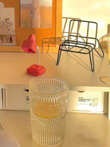 1pc Minimalist Metal Chair-Shaped Phone Stand, Suitable For Student Dorm Desk And Bedside, Creates A Good Atmosphere As Desktop Decor, Multi-Functional Stand For Phone And Tablet, Graduation Gift - Multicolor - View 5