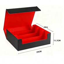 5-In-1 Commander Card Box With Dice Tray, Holds 840+ Unsleeved Cards, Leather Magnetic Card Case, Detachable Card Compartments, Suitable For TCG And Collectible Card Games - Multicolor - View 8