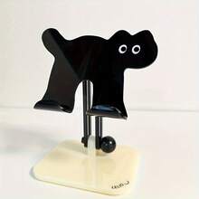 Soporte para tableta con diseño de gato de dibujos animados, soporte de escritorio universal ajustable y plegable para tableta con diseño lindo y giratorio - Ver 3