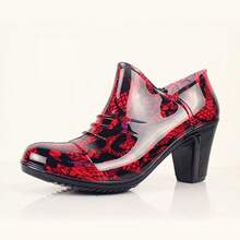 Women Rain Footwear - 308 Red - View 2