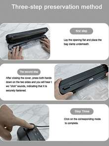 Máy hút chân không tự động, máy đóng gói thực phẩm khô và ướt nhỏ gọn, máy niêm phong nhựa dùng trong gia đình và thương mại, quà tặng lý tưởng cho dịp lễ bảo quản thực phẩm. - Nhiều màu - Xem 7