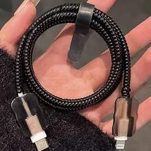 4pcs Wavy TPU Cable Protector, Durable ABS Material Cable Sleeve, Suitable Compatible With Apple 18W/20W Charger, Protect Charging Cable From Damage - Multicolor - View 1