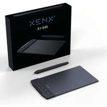 XENX X1-640 绘图板，配备无源笔，8192级压感，5个快捷键，6 x 3.74英寸，适用于数字艺术、设计和动画，兼容PC和移动设备。 - X1-640黑色 - 查看 11