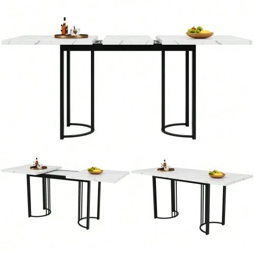 Dining Tables - White+Black - View 1