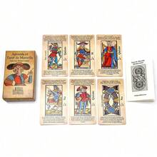 Hướng dẫn cơ bản về bộ bài Tarot Marseille bằng tiếng Tây Ban Nha, kèm hình minh họa và văn bản dễ hiểu, dạy bạn cách giải thích bộ bài Tarot Marseille cổ điển (phiên bản tiếng Tây Ban Nha). - Nhiều màu - Xem 2