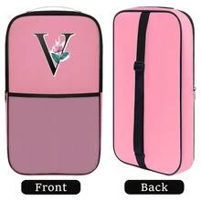 1 túi đựng vợt Pickleball, túi đựng vợt Pickleball in chữ cái đầu từ A đến Z, túi đựng bóng tennis màu đen, túi bảo vệ vợt có khóa kéo, ba lô đựng vợt Pickleball cho nữ, túi đựng vợt tennis. - Hồng - Xem 16