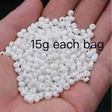 1 Pack 3mm White Ceramic Bead Glass Seed Beads, DIY Jewelry Accessories For Earrings, Bracelets, Necklaces - White - View 3