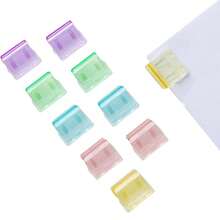 Transparent Colorful Push Clips - Multifunctional Office File Folder, Sliding Clip For Student Papers, Documents And Records Storage. Suitable For School, Office, Home And More - Sets - View 2