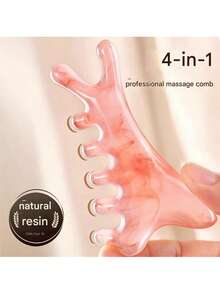 Lược massage da đầu đa năng 4 trong 1 bằng nhựa, dùng để trị liệu da đầu và mặt, giúp thông thoáng, nâng đỡ và cạo sạch bụi bẩn. - Xem 10