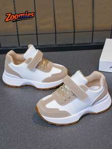 2026 New Children's Casual Sports Shoes, Lightweight And Durable, Breathable Upper Keeps Feet Dry, Non-Slip Sole Suitable For Running, Playing, And Daily Wear To School - Khaki - View 1