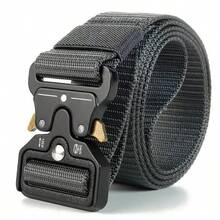3pcs Outdoor Tactical Belt Set, Multi-Functional Nylon Quick Release Buckle, Hiking Camping Accessories, Sports Accessories, Men's Summer Gift, Suitable For Campus Casual, Business Occasions, Can Be Given To Boyfriend/Husband/Father, Daily Wear - Multicolor - View 5