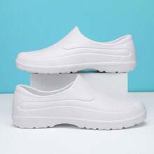 New Waterproof Food Service Shoes, Outdoor Slip-Resistant Work Shoes, Lightweight, Slip-On, Rainy Day Shoes - White - View 16
