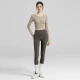 Brown Top + Khaki Yoga Pants