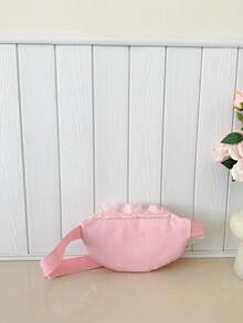 新款小众蕾丝花朵单肩包，时尚斜挎包，别致玫瑰花迷你双肩包，女孩必备 - 粉色 - 查看 8