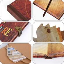 OUR ADVENTURE BOOK Album ảnh bìa cứng "Chuyến phiêu lưu của tôi" | 144 trang, chất lượng cao, dập nổi | Album ảnh du lịch, cưới, em bé và kỷ niệm (5.1 x 7 inch) - Phiên bản giới hạn của tôi - Xem 4