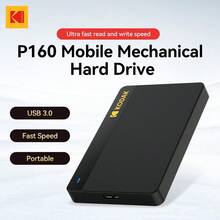 Kodak 柯达 P160 外置硬盘 500GB/1TB USB3.0 便携式硬盘，兼容 PlayStation PS4/PS5、Xbox、Mac、PC - 查看 2