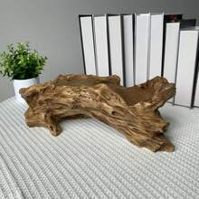 1pc Vintage Tree Stump Planter For Succulents, Unique Indoor/Outdoor Desk Decor Planter With Drainage Hole, Rustic Style Decorative Plant Pot, Gardening Tool, Container Accessory/Planter Rustic Garden Decor - Retro - View 10