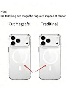 Clear Magnetic Phone Case, Classic Design - Wireless Charging Compatible - Shockproof & Anti-Yellowing - Designed For 17, 16, 15, 14, 13, 12, 11 Pro And Pro Max, Scratch-Resistant, Durable, Slim & Lightweight - Transparent - View 5
