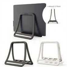 1pc Vertical Laptop Stand, Fits 10-17 Inch Laptops Of Multiple Brands Including , Allows Upright Placement - View 2