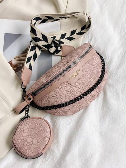 Bolso de cintura/pecho versátil y de moda, unisex, adecuado para todas las estaciones