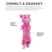 Outward Hound By Charming Pet Lil' Dudes Pig Pl 11ush Squeaky Dog Toy - Lil'DudesPigOneSize - 查看 5