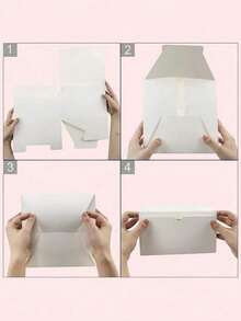 Hộp quà gấp gọn 12/24 chiếc, thích hợp để đóng gói trang sức, kẹo, bánh ngọt. - Hộp quà màu trơn - Xem 11