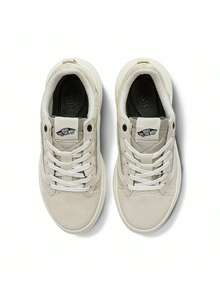 Vans男鞋女鞋Old Skool Overt Plus厚底增高休閒鞋鬆糕鞋VN0A4BVLBWQ - 燕麥色 - 查看 4