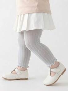 1件装女婴夏季网眼紧身裤/幼儿打底裤 - 轻薄透气，防蚊虫叮咬 - 彩色 - 查看 16