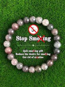 1pc Unisex Anti-, Minimalist Style Bracelet, Fashion Versatile Unisex Sports Bracelet, Suitable Birthday, Family, Friends, Anti-, Holiday, Healing - Vòng tay bỏ thuốc - Xem 5
