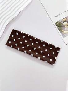 1条新款波点瑜伽弹力发带，时尚波点化妆发带，运动健身吸汗带 - 彩色 - 查看 15