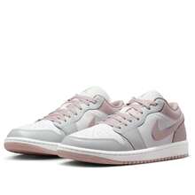 Nike Air Jordan 1 Low Sneakers (Women's) - Authentic Retro Basketball Shoes | Viral 2026 High-End Lifestyle Trainers | Premium Leather & Synthetic Mix Footwear | Classic Low-Profile Silhouette & Wings Logo | Iconic Designer Sportstyle Shoes - Rose - 查看 3