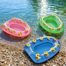Juego de 4 piezas de juguetes acuáticos para mascotas, que incluye botes inflables y mini aros de natación, adecuados para animales pequeños como hámsters, hurones, tortugas y mascotas de acuario. Artículos de juego acuático divertidos para mascotas, juguetes inflables para mascotas. - Anillo de natación para mascotas - Ver 1