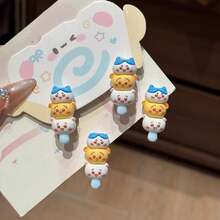 chiikawa 2个/套新款番茄发夹，可爱女孩侧刘海发饰，款式随机，适合作为新年、情人节、复活节礼物 - 彩色 - 查看 8