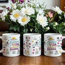 1pc 11oz Spanish Bible Verse Coffee Mug With Inspirational Christian Prayer Quotes - Colorful Spanish Scripture Cup, Dishwasher  Ceramic Tea Cup For Women, Men, Grandma, Grandpa - Ideal Birthday/Christmas Gift For Home, Church, Or Daily Use - Reusable Faith-Based Kitchenware With Spanish Bible Verse Printing, Pray Quote Design, And Durable Ceramic Construction For Hot Beverages. Cups With Bows, Anniversary Gift For Him, Tazas Para Café Bonitas, Cup Set, Cups Christmas, Coffee Mugs Large, Coffee Cups Reusable, Mugs For Couple, Coffee Cups For Men, Mugs Coffee Set, Termo De Agua, Travel Essential, Termo Para Café Caliente, Coffee Mugs Women, Coffee Cups - C - 查看 5