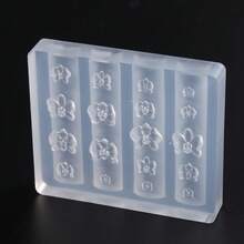 1pc Reusable Silicone Nail Art Mold, High Relief Petal, Orchid, Cherry Blossom Patterns, Nail Gel Stamping Template, Nail Salon Supplies, Spring/Summer Nail Salon Accessories - Clear - View 11