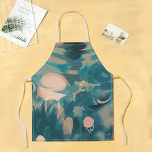1 chiếc tạp dề họa tiết phong cảnh, tạp dề in hình thời trang ngộ nghĩnh, tạp dề nhà bếp, tạp dề nấu nướng, tạp dề gia dụng sáng tạo. - Nhiều màu - Xem 4
