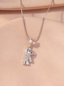 1 chiếc dây chuyền mặt hình gấu vàng và bạc dành cho nữ - Thiết kế gấu bông và bướm dễ thương kiểu Kawaii, dây chuyền mảnh mai hình rắn, món quà ý nghĩa, dây chuyền nổi bật có thể đeo nhiều lớp, phù hợp để đeo hàng ngày, đi làm, dự tiệc, ngày Valentine, sinh nhật, kỷ niệm. - Nhiều màu - Xem 7