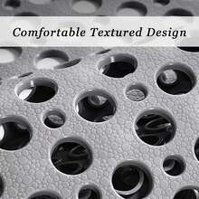 Suction-Cup-Equipped Non-Slip Mat With Round Holes For Quick-Drying Shower Mats Featuring Massage Rings. Essential For Hotels, Homes, And Bathrooms. Massage Bath Mat. Durable Shower Mat. Slip-Resistant, Perforated, Suction-Cup Floor Mat. - A - View 5