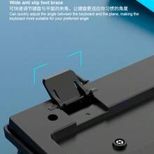 87键有线机械键盘，带背光，有线游戏键盘，拥有真实的机械手感，适用于台式机和笔记本电脑，办公和游戏。 - 查看 9
