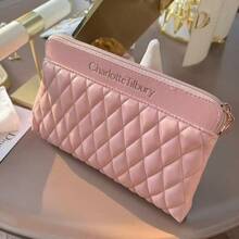 Charlotte Tilbury 粉色绗缝皮革收纳袋 - 粉色 - 查看 2