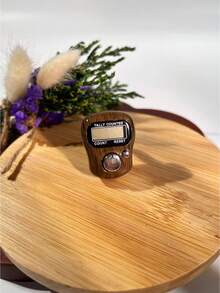 Wooden Grain Ring Tally Counter, Electronic Counter, Visible Counter, Button Style Mini Handheld Counter - Multicolor - View 6