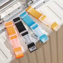 1pc New Simple And Stylish Multi-Color Portable Luggage Adjustable Strap, Adjustable Outdoor Binding Strap, Luggage Packing And Binding Strap For Travel, Suitable For Outdoor Camping And Travel. - one-size - View 2
